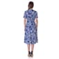 Womens 24/7 Comfort Apparel Tie Waist Midi Dress - image 3