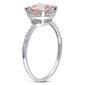 Gemstone Classics™ 10kt. White Heart Diamond Halo Ring - image 3