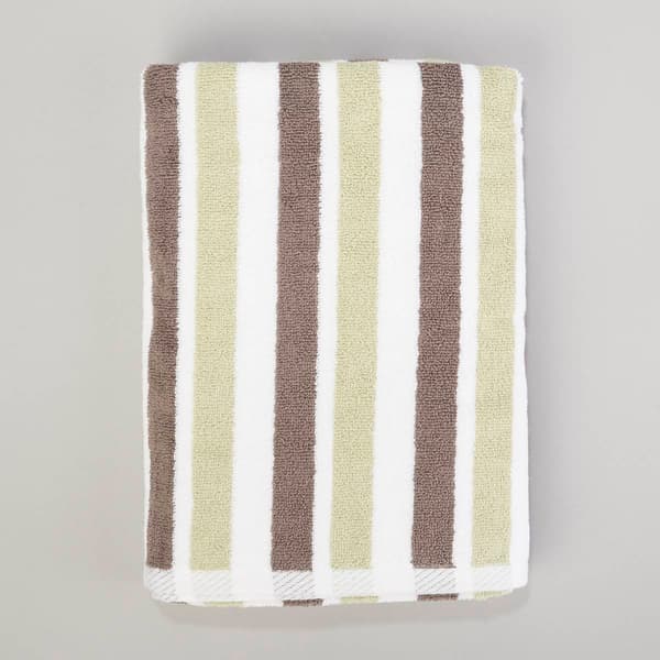 Mainstream Soft Embrace Stripe Bath Towel - image 