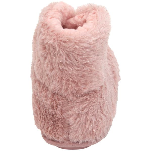 Womens Capelli New York Faux Fur and Metallic Boot Slippers