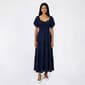 Juniors Trixxi Puff Sleeve Tie Front Tier Midi Dress - image 1