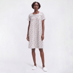 Womens Laura Ashley(R) Long Sleeve Lace Trim Nightgown