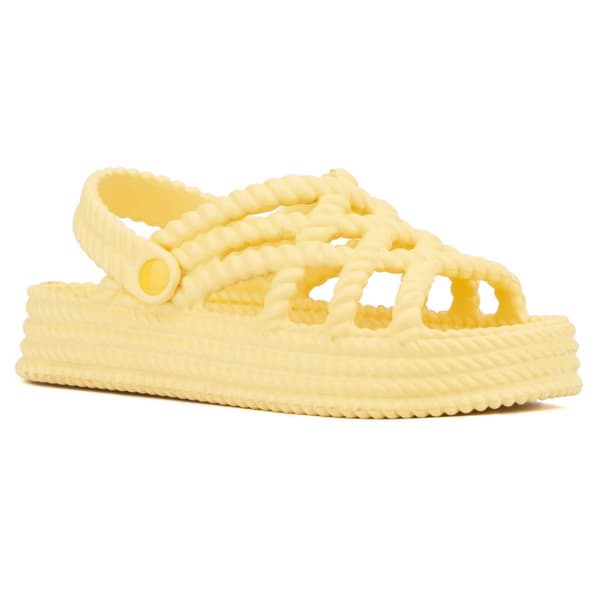 Womens Olivia Miller Jazzy Platform Slingback Sandals