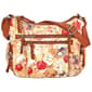 Bueno Light Washed Floral Multi Zip Hobo - Sand/White - image 1