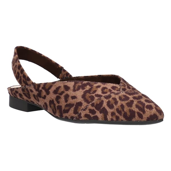 Womens Bella Vita Milla Leopard Slingback Flats - image 