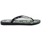 Womens Ellen Tracy Palm Trees Jelly Flip Flops with Charm - image 2