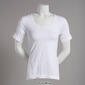 Womens French Laundry Short Sleeve Seamless Scoop Neck w/Crochet - image 3