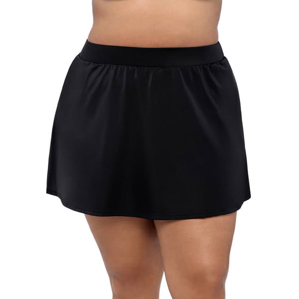 Plus Size Swimshaper Solid Swim Skirt - image 