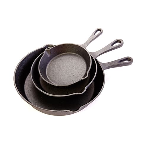 Kitchenworks 3-Pack Cast Iron Skillet Set - image 