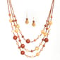 Ashley Cooper(tm) Gold Plated Beaded Necklace & Earring Set - image 1