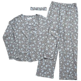 Womens Karen Neuburger Celestial Sky Pajama Set w/Headband