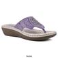 Womens Cliffs by White Mountain Cienna Wedge Thong Sandals - image 11