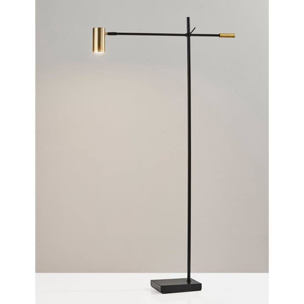 Adesso Collette LED Black Floor Lamp