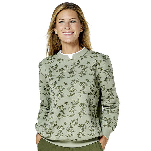 Womens Hasting & Smith Long Sleeve Fleece Crew Neck Sweatshirt - image 