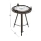 9th & Pike® Black Metal Industrial Accent Table - image 3