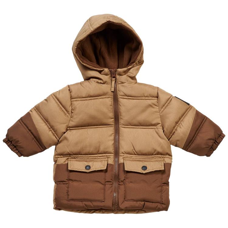 Baby Boy (12-24M) iXtreme Color Block Double Pocket Puffer Coat