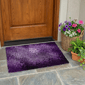 HomeRoots Purple Washable Non Skid Indoor Outdoor Accent Rug - image 1