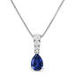 Nova Star(R) 1/10ctw. Lab Grown Diamond/Lab Grown Sapphire Pendant - image 1