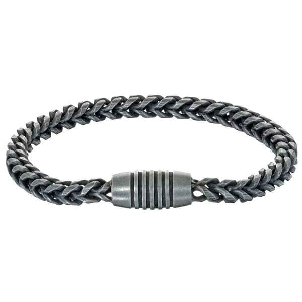 Mens Lynx Stainless Steel Franco Bracelet