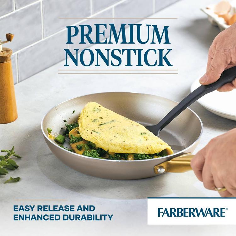 Farberware® Radiant 12pc. Cookware Set - Champagne