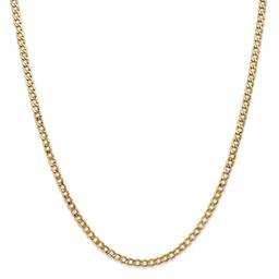 Mens Gold Classics™ 3.35mm. 14k Semi Solid Curb Link Bracelet