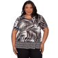 Plus Size Alfred Dunner Detail Driven Tropical Diamond Border Te - image 1