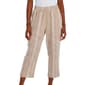 Petite Briggs Pull On Elastic Waist Stripe Four Pocket Capris - image 1