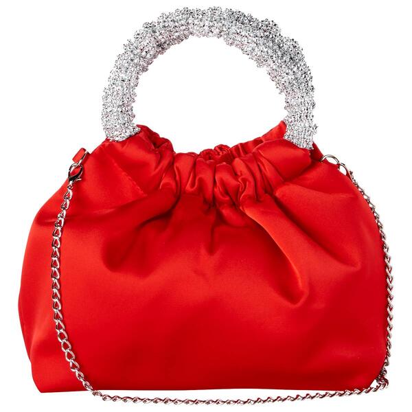 D''Margeuax Top Handle Gathered Evening Bag - image 
