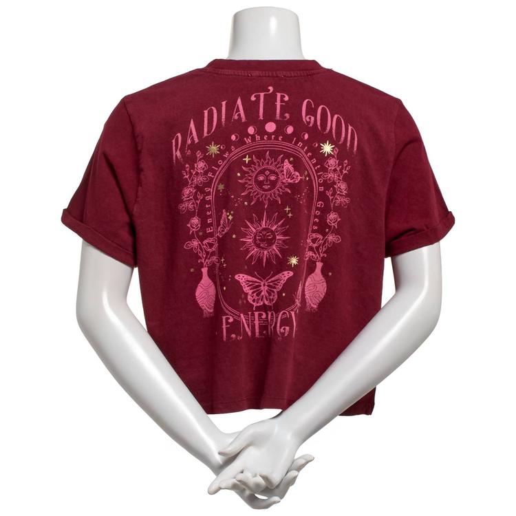 Juniors Attitude Not Included Good Energy Crop Tee