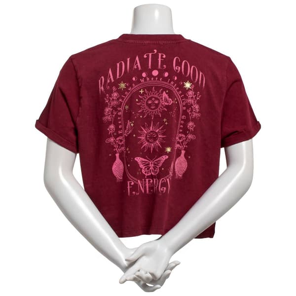 Juniors Attitude Not Included Good Energy Crop Tee