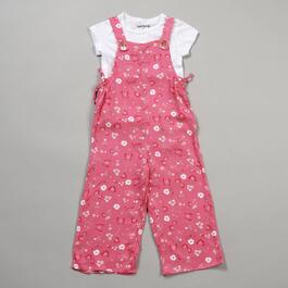 Girls &#40;4-6x&#41; Insta Girl Pointelle Top & Ditsy Butterfly Jumpsuit