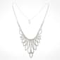 Rosa Rhinestones Silver-Tone Clear Rhinestone Open Point Necklace - image 1