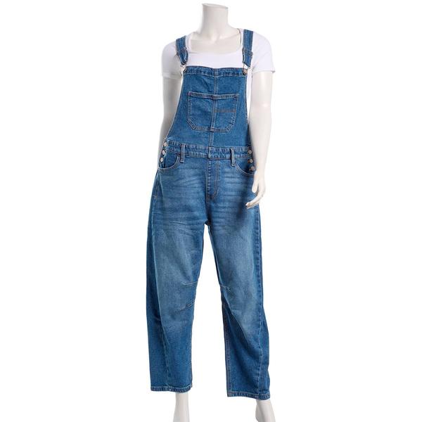 Juniors Celebrity Pink Barrel Leg Overalls