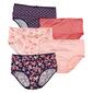 Plus Size Delta Burke 5pk. Micro Brief Panties DB9271-5PKQD - image 1