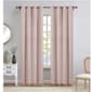 Polyester Velvet Stripe Embossed Curtain Panel - image 1