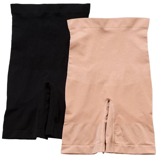 Womens Skinnygirl 2pk. Seamless Shaping Thigh Slimmer SG7059-2PKA - image 