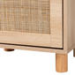 Baxton Studio Maclean Natural Brown Wood 1-Door Nightstand - image 5