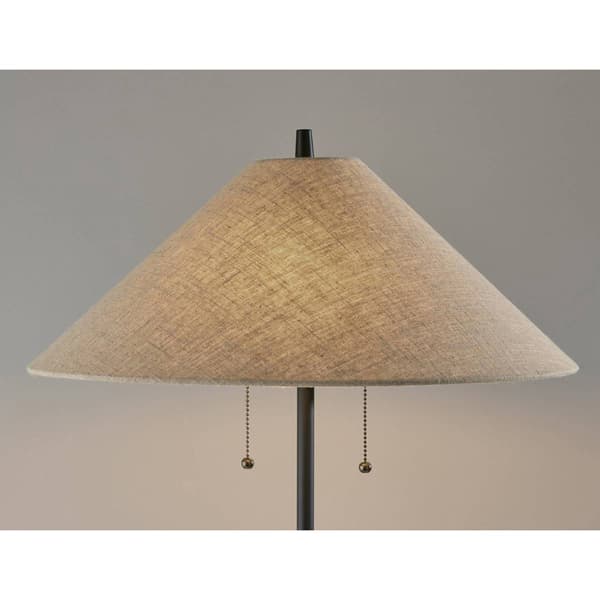 Adesso Palmer Walnut Floor Lamp