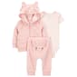 Baby Girl (3-12M) Carters(R) 3pc. Bunny & Stripe Cardigan Set - image 1
