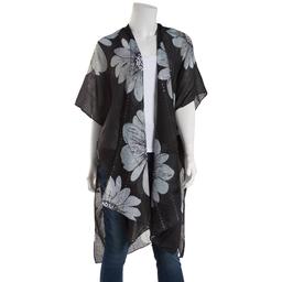 Womens Jessica McClintock Allover Floral Sequin Kimono
