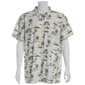Young Mens VSTR Short Sleeve Stretch Button Down Shirt - White - image 2