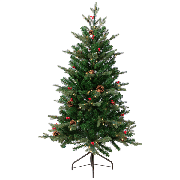 Northlight Real Touch™ 4.5ft. Pre-Lit Noble Spruce Christmas Tree
