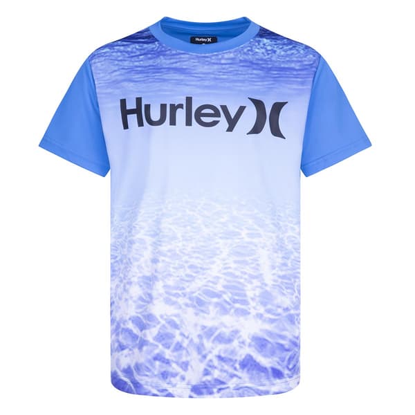 Boys &#40;8-20&#41; Hurley Short Sleeve Ocean Floor Rash Guard
