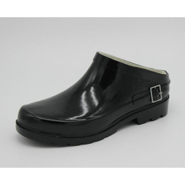 Womens Laila Rowe Shiny Solid Slip On Rain Boots - image 