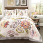 Lush Decor(R) Aster 3pc. Quilt Set - Coral/Navy - image 1