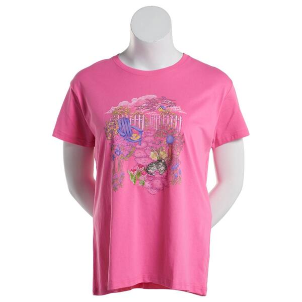 Womens Top Stitch by Morning Sun Garden Cat - image 