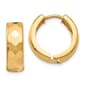Gold Classics(tm) 14kt. 14mm Yellow Gold Hinged Hoop Earrings - image 1