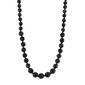 1928 Black Beaded Necklace - image 1