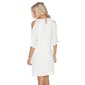 Womens White Mark Marybeth Embroidered Short Shift Dress - image 2