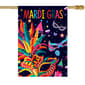 Northlight Seasonal Mardi Gras Feathers & Masks House Flag - image 3